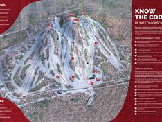 Pistekaart Big Powderhorn Mountain