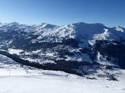 Lenzerheide ligt direct aan de voet van het skigebied