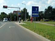 Waarschuwingsbord naar de skihal