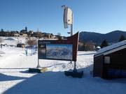 Informatiebord in Les Angles