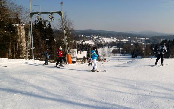 Hoogste dalstation in het bestuursdistrict Bayreuth – skigebied Bleaml Alm – Neubau (Fichtelberg)