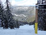 Moeilijke afdaling Chute 5