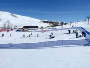 Oefengebied met transportband bij Dollar Mountain