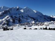 De pistes leiden vaak tot aan de voordeur in Obertauern.