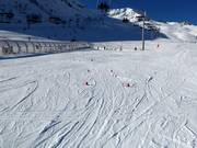 Beginnersgebied in Les Agudes Village met transportband