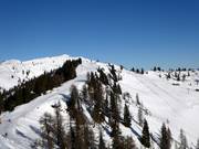 Splitsing Kogelalmabfahrt en richting Höchalmrinne