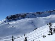 Ongesecureerde poedersneeuwhellingen