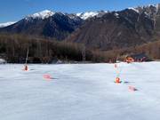 Oefenpiste met transportband in Cerler 1500