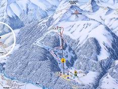 Pistekaart Jöchelspitze – Bach