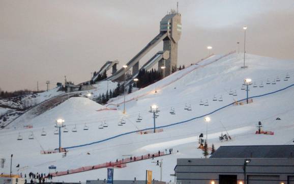 Hoogste dalstation in de Jungfrau-regio – skigebied Canada Olympic Park – Calgary