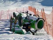 Sneeuwkanonnen op de piste