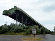 Uitzicht op de skihal Ice Mountain