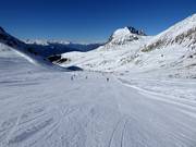 Brede piste met uitzicht op de Ifinger