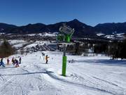 Sneeuwkanonnen op de Streidlhang