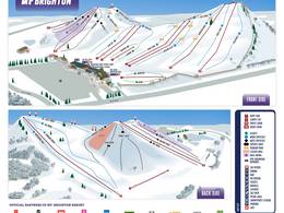 Pistekaart Mt. Brighton