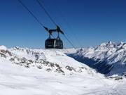 Falginjochbahn - 100-persoons Funifor - windvaste cabinelift met brede kabelgeleiding