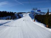 Gemakkelijke piste bij de Bernkogel