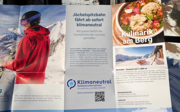 Lechtal: milieuvriendelijkheid van de skigebieden – Milieuvriendelijkheid Jöchelspitze – Bach