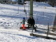 Betrokken personeel bij de sleeplift