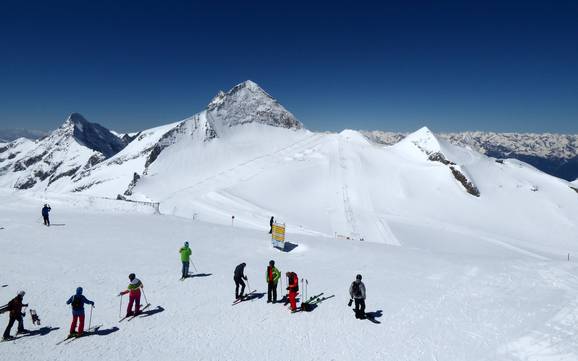 Hoogste dalstation in de Zillertaler Alpen – skigebied Hintertuxer Gletscher (Hintertux-gletsjer)