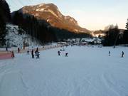 Ideaal beginnersgebied bij de sleeplift