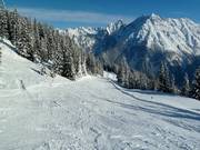 Afdaling bij de Glattjochbahn