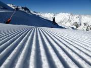 Perfect geprepareerde piste