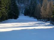 Gemakkelijke afdaling bij de Kegellift