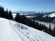 Uitzicht vanaf het bergstation richting Oberstdorf