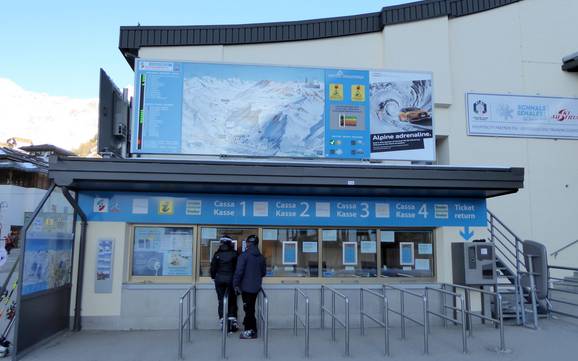 Schnalstal: netheid van de skigebieden – Netheid Schnalstaler Gletscher (Schnalstal-gletsjer)