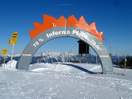 Skigebieden voor gevorderden en off-piste skiërs Steyr-Kirchdorf – Gevorderden, off-piste skiërs Hinterstoder – Höss