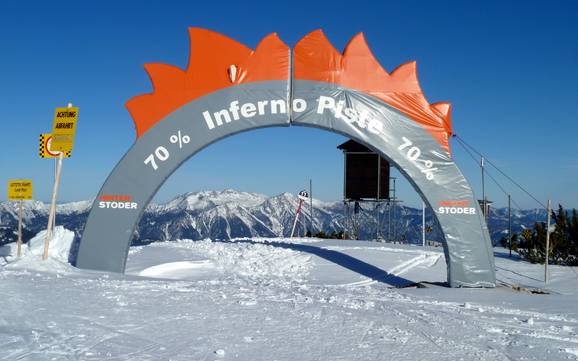 Skigebieden voor gevorderden en off-piste skiërs Stodertal – Gevorderden, off-piste skiërs Hinterstoder – Höss