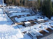 Camping Essenza Alpina direct aan de dalafdaling naar Francolini