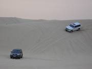 Aankomst met de jeep