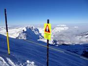 Waarschuwing voor gletsjerspleten