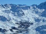 Aan het einde van het Vallée des Belleville ligt Val Thorens.