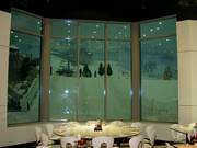 Uitzicht in de skihal