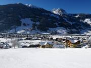 Uitzicht op de accommodaties in Dorfgastein