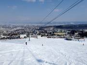 Gemakkelijke en brede dalafdaling Kitanomne Zone