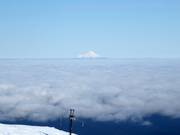 Uitzicht van Whakapapa tot aan de Mt. Taranaki