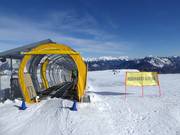 Transportband Cima Zoncolan bij het bergstation Monte Zoncolan