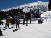 Informatiepunt in het skigebied