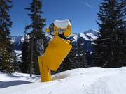 Krachtige besneeuwingsinstallatie bij de Ifen