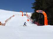 Snelheidsmeettraject bij de Almbahn in Ellmau