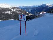 Pistebewegwijzering in het skigebied Schwemmalm