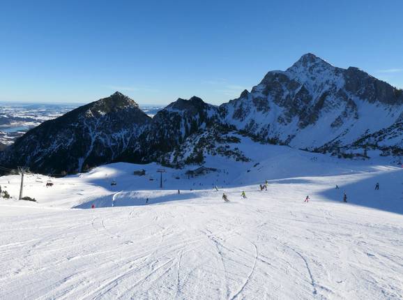 Piste bij de stoeltjeslift Jochalpe