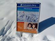 Pistekaart in het skigebied