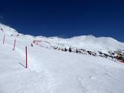 Uitzicht over het skigebied Ankogel vanaf de dalafdaling