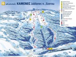 Pistekaart Kamenec – Jablonec nad Jizerou
