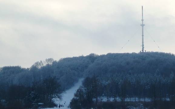 Ansbach: Grootte van de skigebieden – Grootte Hesselberg